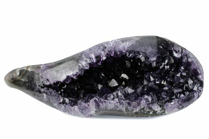 Wide, Sparkling Purple Amethyst Geode - Uruguay #379328